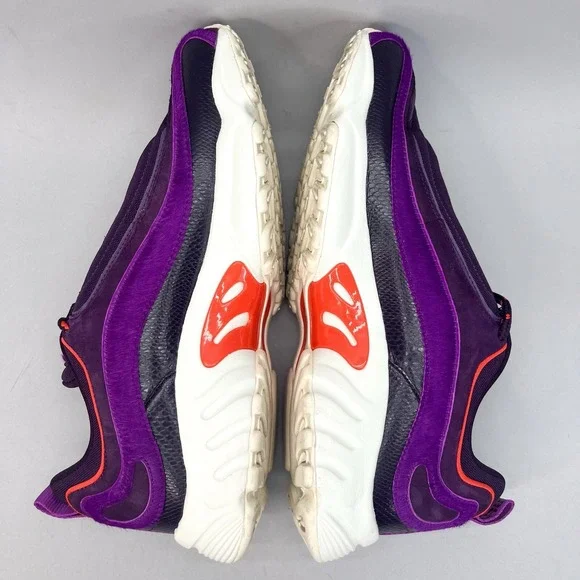 Reebok Mens 11 GOK Daytona DMX Shoes Chalk Pigment Purple Running Sneaker FV6077